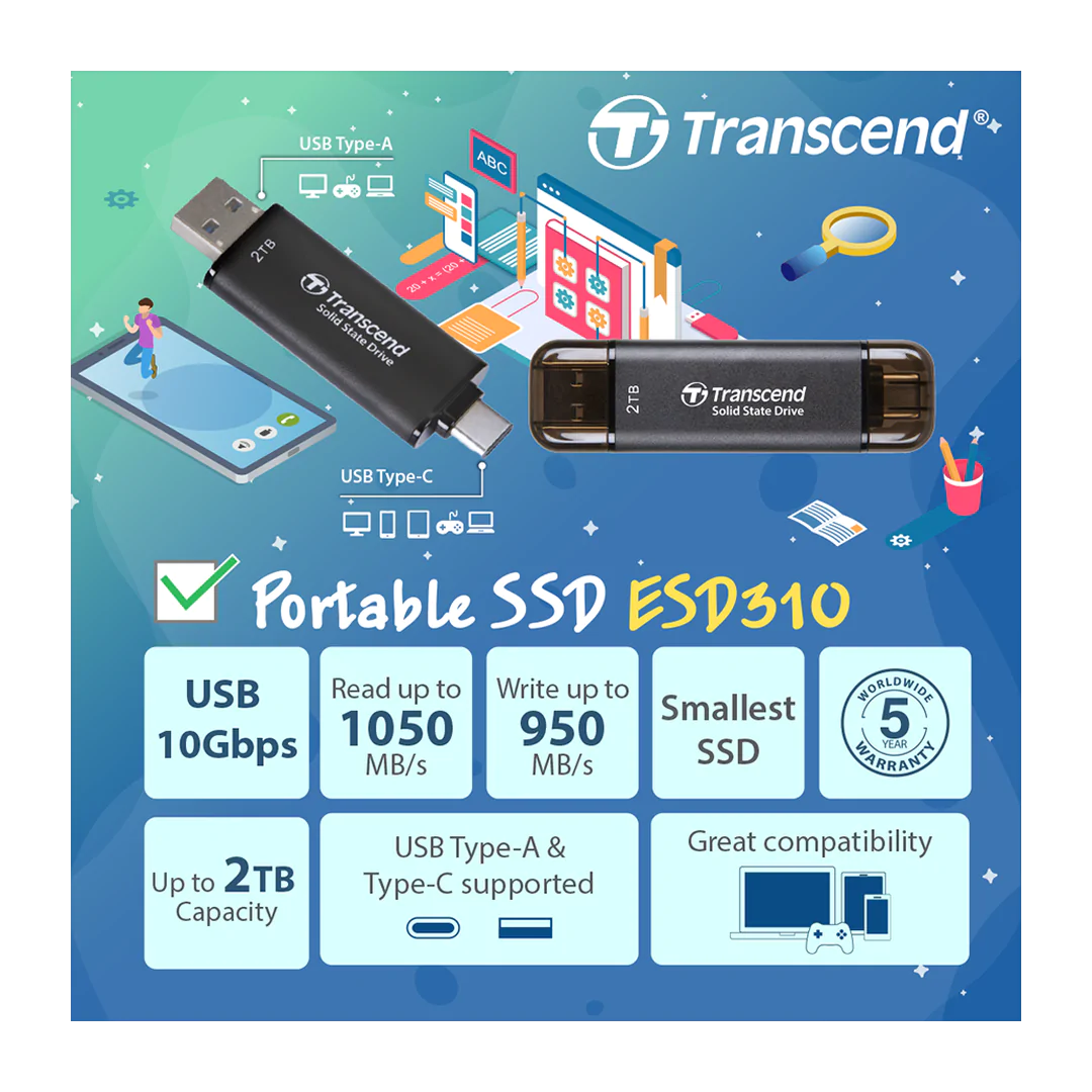 Refresh Your Setup with Transcend SSDs, Memory, USB Drives & More