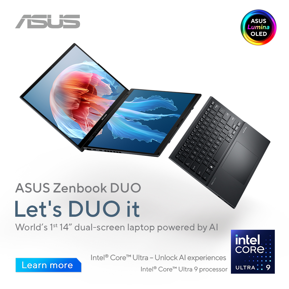 ASUS Zenbook DUO – Dual-Screen AI Laptop with OLED