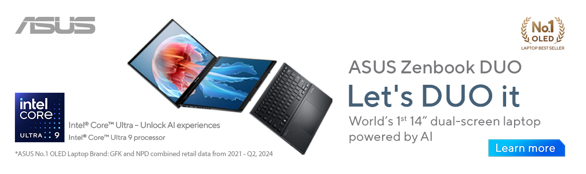 ASUS Zenbook DUO – Dual-Screen AI Laptop with OLED
