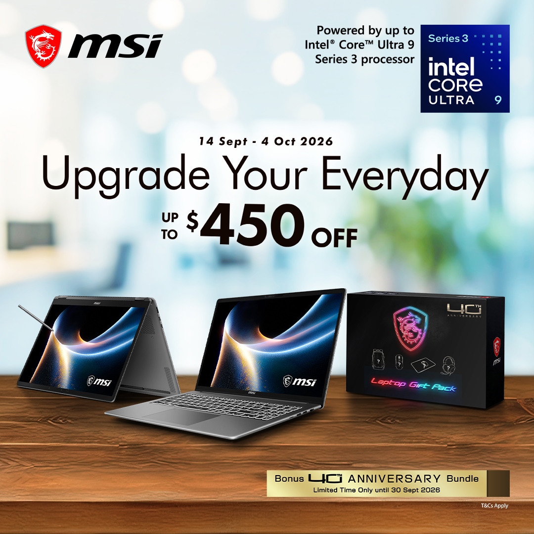 MSI Upgrade Your Everyday | Up to $450 Off + Bonus Bundle