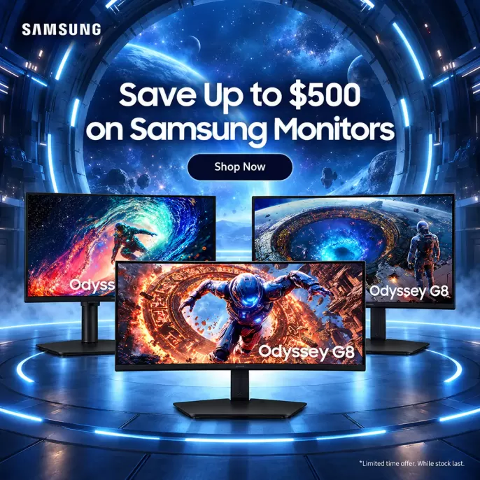Samsung Monitor Sale – Save Up to $500 on Select Models