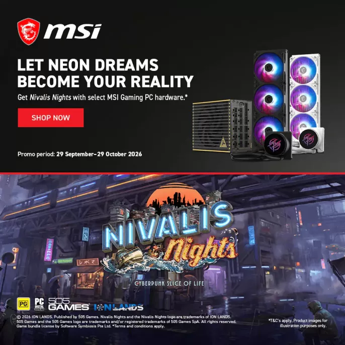 Get Bonus Nivalis Nights with Select MSI Gaming Hardware