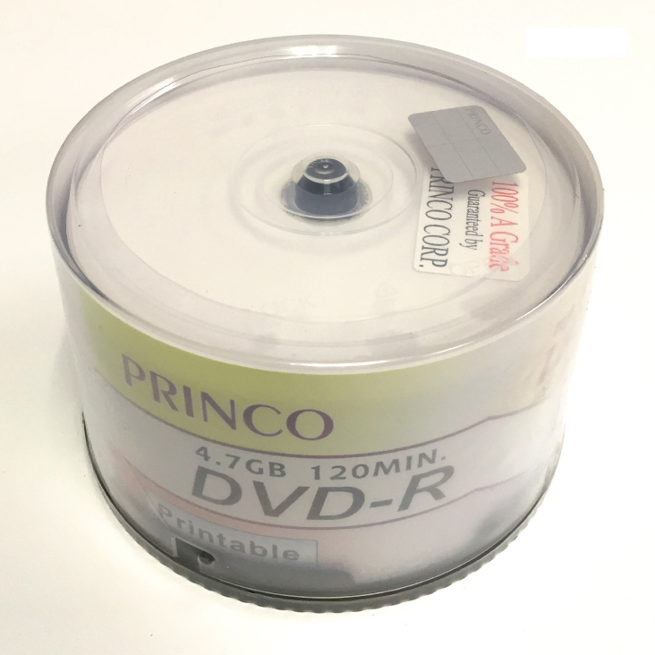 PRINCO DVD-R 4.7GB 50pcs Spindle Printable 16x - Umart.com.au