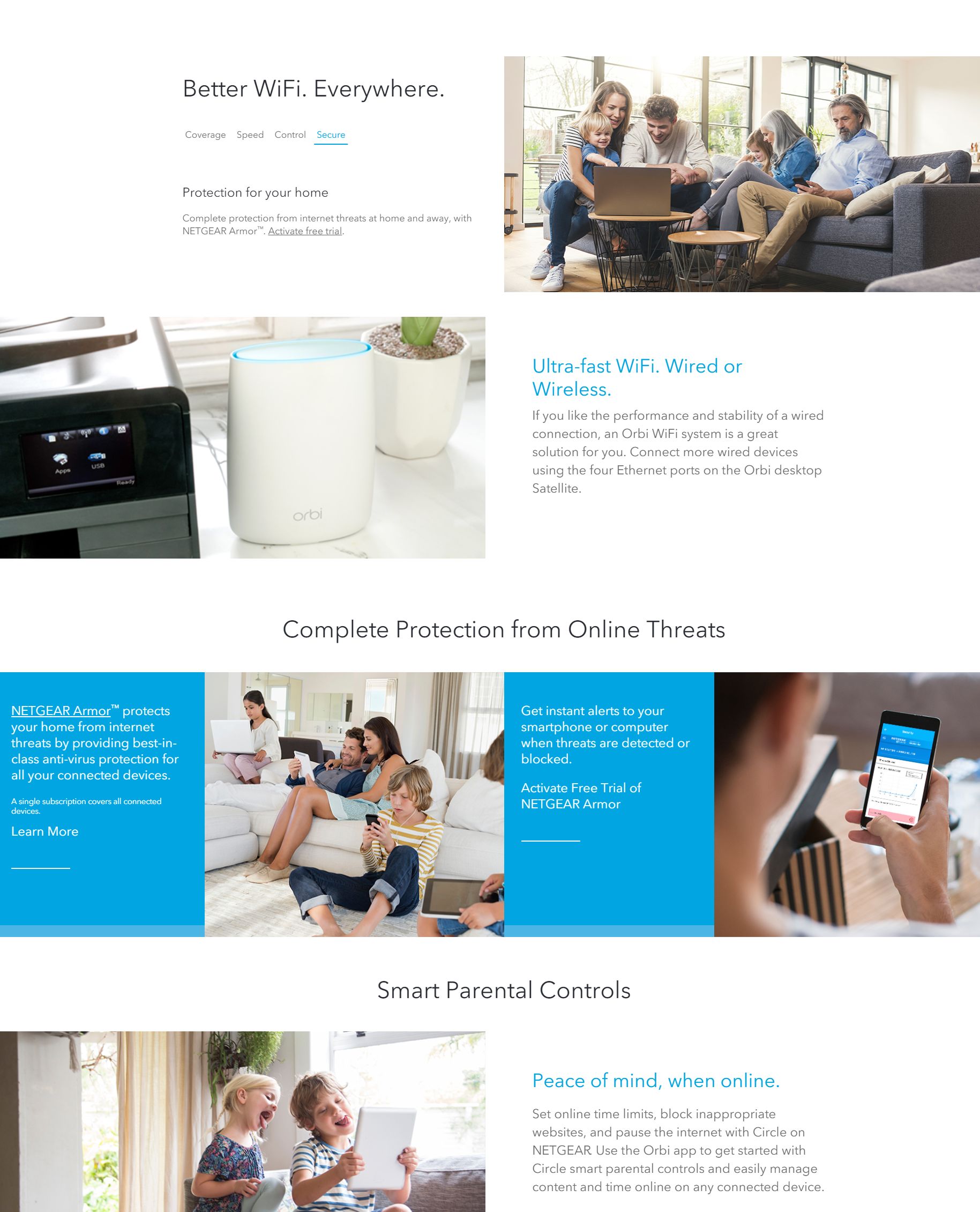 Netgear RBK50-100AUS Orbi High-performance AC3000 Tri-band WiFi