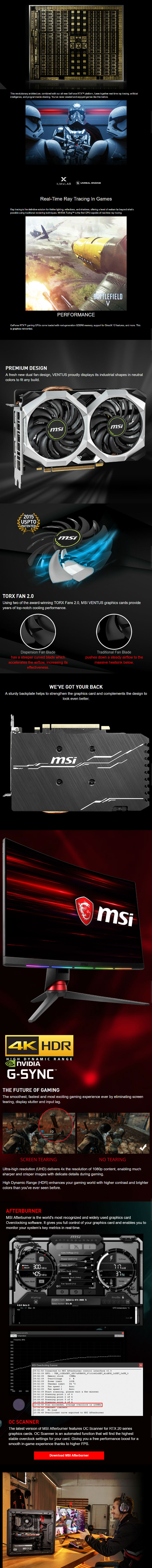 Msi Geforce Rtx 60 Ventus Xs 6g Oc Graphics Card Umart Com Au