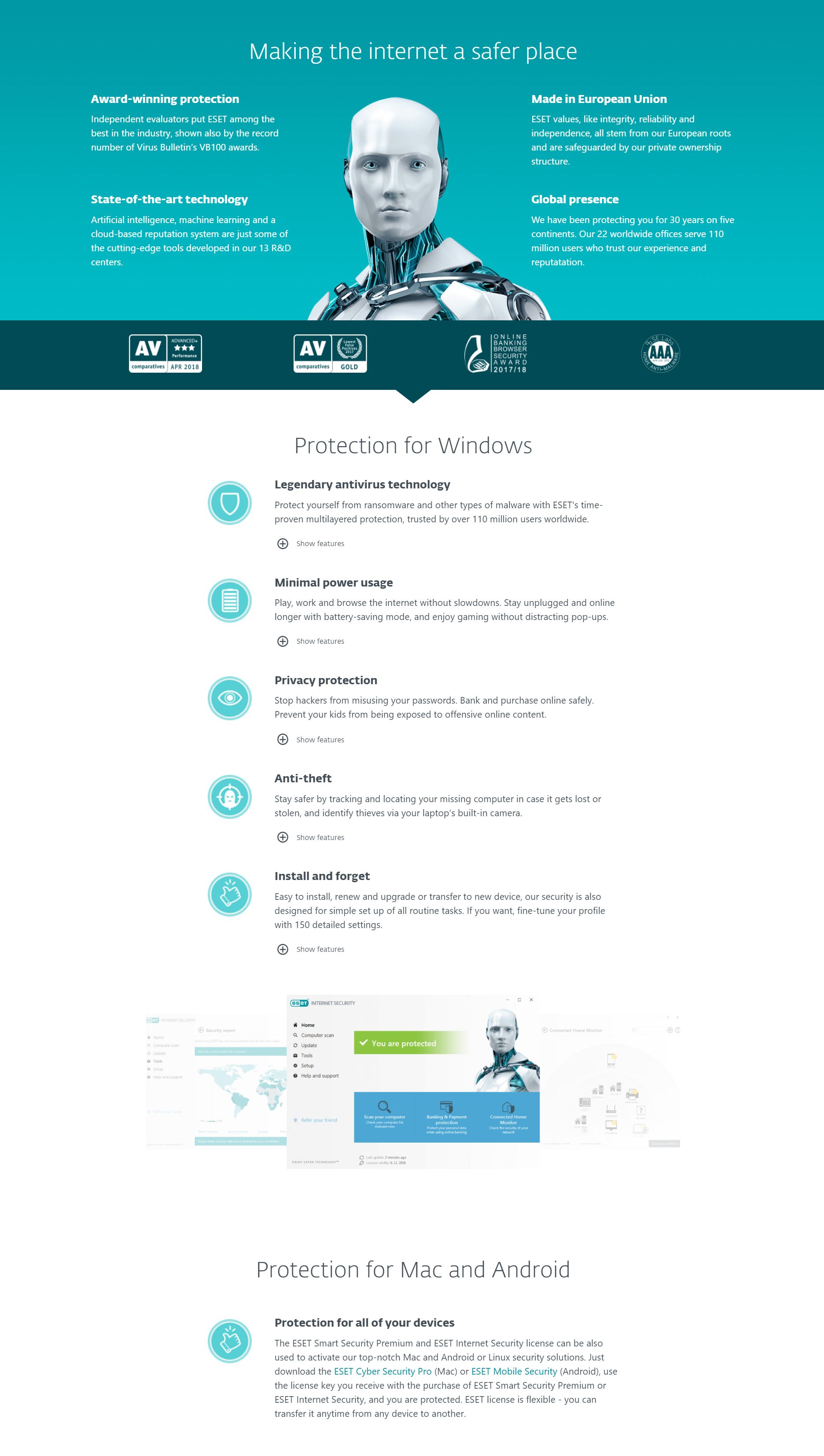 ESET Internet Security 1 Year 5 Devices OEM Retail Card License