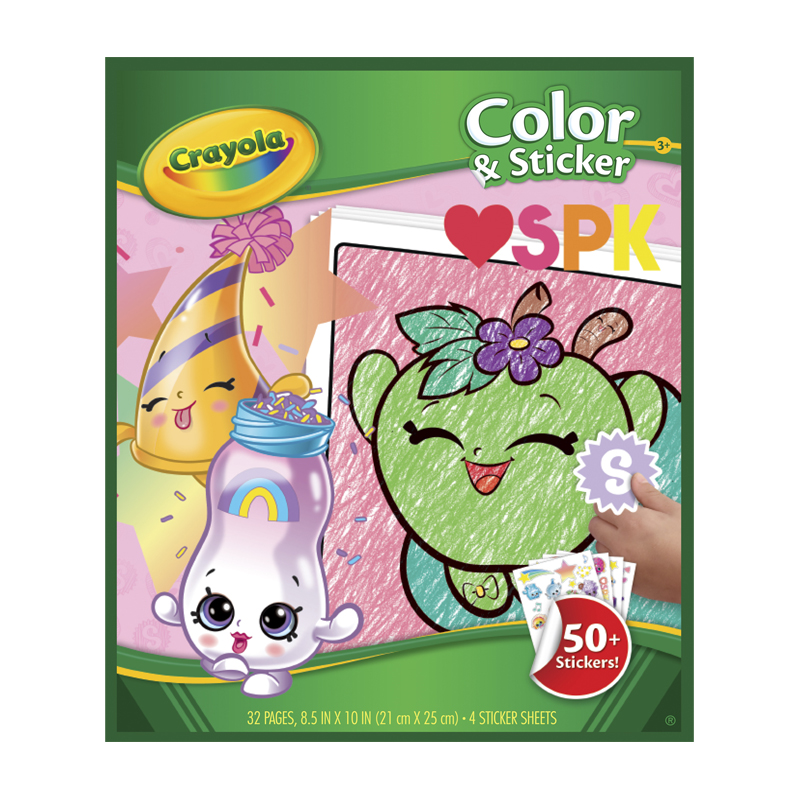 Color Sticker Book Crayola Color & Sticker Book Shopkins - Umart.com.au