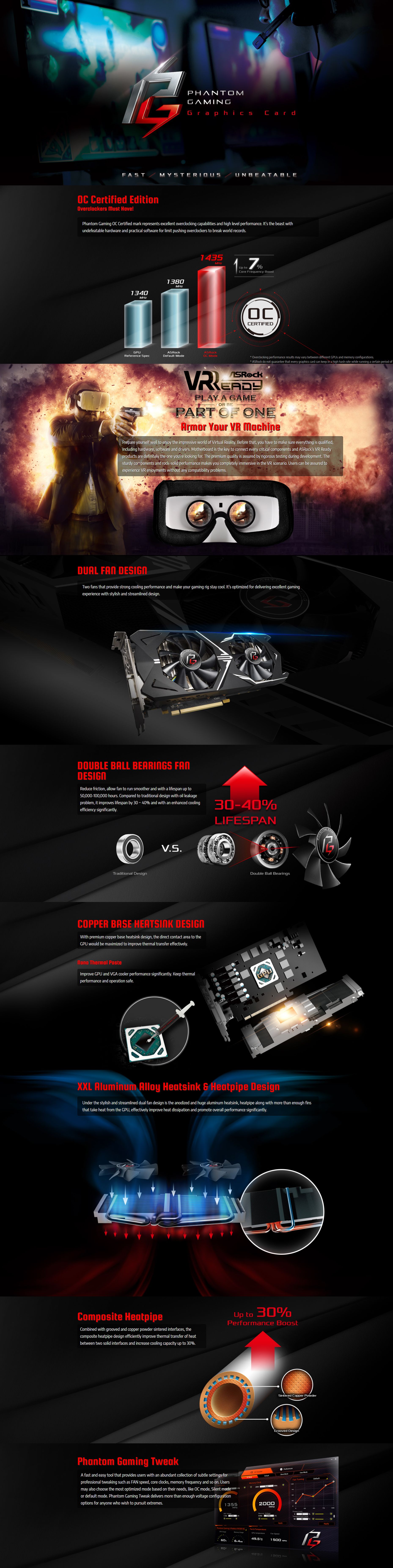 Asrock Radeon Rx 580 Phantom Gaming X 8g Oc Graphics Card Umart Com Au