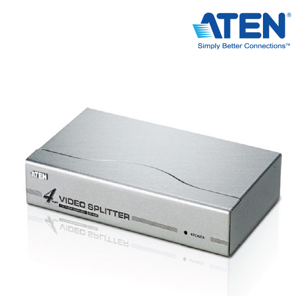 Aten VS-94A 4 port Video Splitter 250Mhz1920X1440@60HZ upto 65M