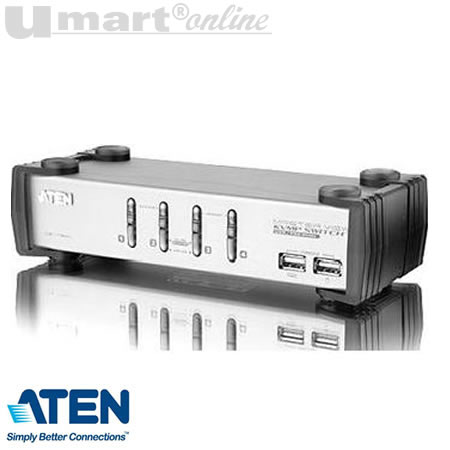 Aten CS-1734A 4 Port USB KVMP Switch w Audio & usb 1.1 Hub