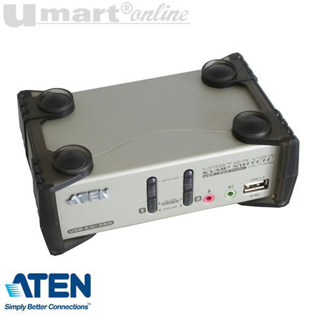 Aten CS-1732B 2Port USB KVMP Switch w Audio&OSD&usb 1.1 Hub