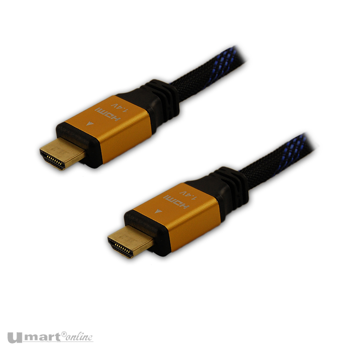 HDMI V1.4 Male to Male 1m Ultra Premium 28AWG 24K GoldPlate