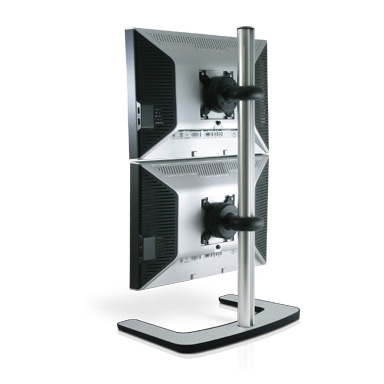 Visidec Freestanding Vertical Double LCD Mount