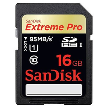 Secure Digital Card 16Gb SDHC UHS-I Full HD Extreme Pro 95RW Sandisk