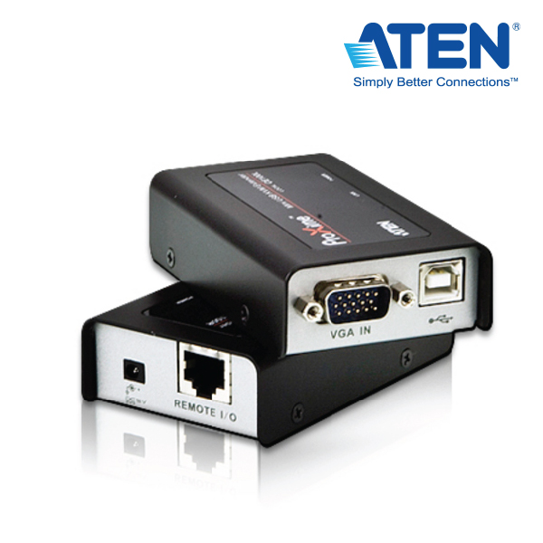 Aten Mini USB KVM Console Extender 1920x1200 @ 100m VGA Gain Control (No Local Console)