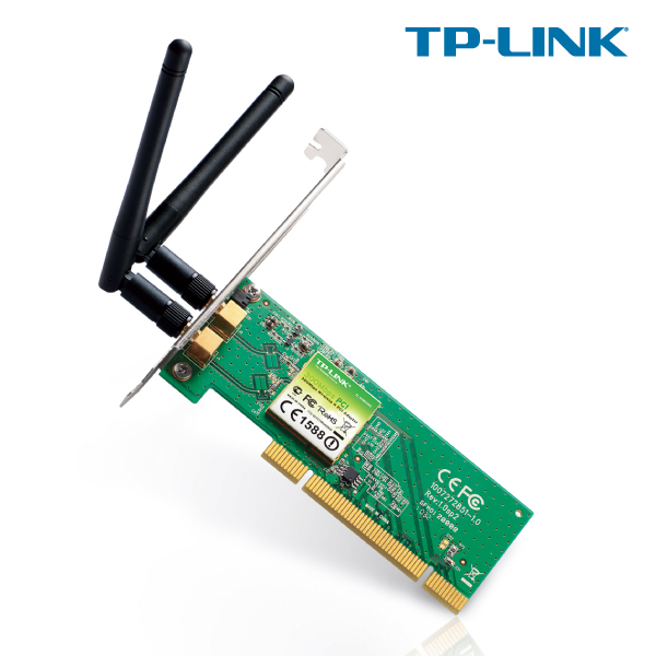TP-LINK TL-WN851ND 300Mbps Wireless N PCI Adapter, Atheros, 2T2R, 2.4GHz, 802.11n/g/b, with 2 detach