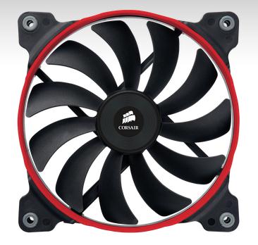 Corsair Air Series AF140 Quiet Edtiion Case Fan, Three User Replaceable Coloured Rings - High Airf