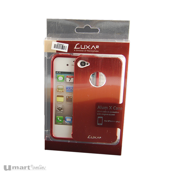 Thermaltake LUXA2 Aluminium X Case for iPhone 4/4S ( Aircraft Grade Aluminium) - Metallic Red