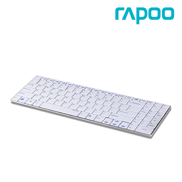 Rapoo E9070 2.4G Wireless 2 Block Keyboard (Blade Series) White