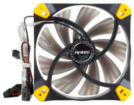 Antec TrueQuiet 140mm Case Fan with 2-Speed Switch, 140x140x25mm, 3/4-pin connectors, Speed: 500~8