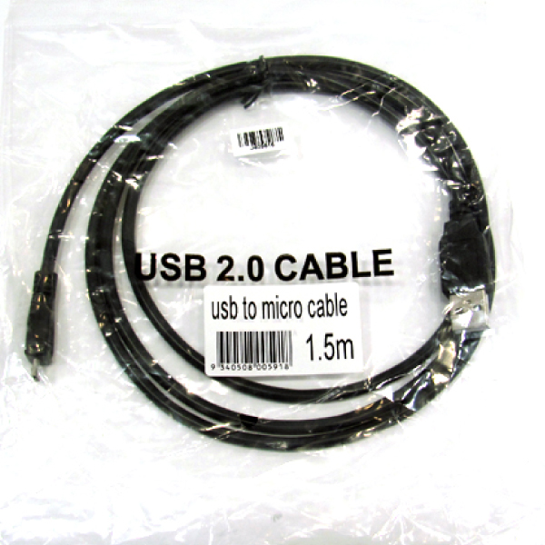 USB Cable 2.0 Type A- Micro B