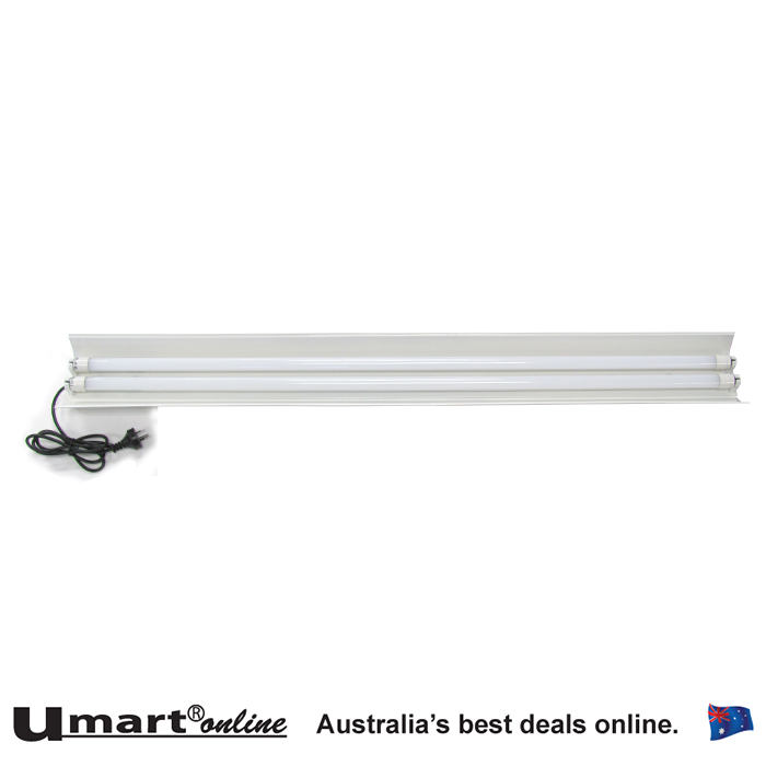LED Twin T8 1200mm LED Battens With reflector & 2X LED15W 4000K Tubes