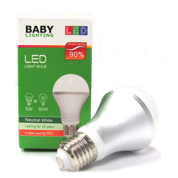 LED Light Bulb 5W Cool White 4200K E27