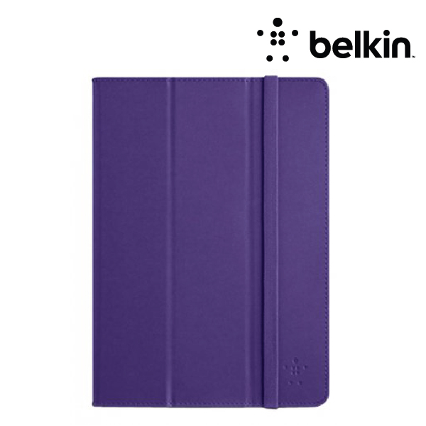 Belkin Tri-Fold Smooth Folio for iPad - Purple