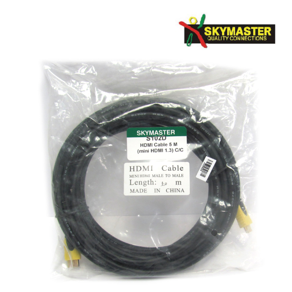 Skymaster Mini HDMI Cable 5m