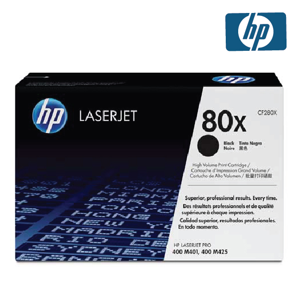 HP 80X BLACK TONER 6,900 PAGE YIELD FOR M401, CF280X