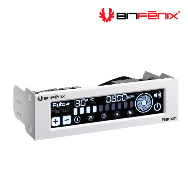 BitFenix RECON Touchscreen Digital Fan Controller, White