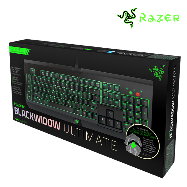 Razer BlackWidow Ultimate 2014 Stealth V2 Edition Full mechanical keys with 45g actuation force, Ind