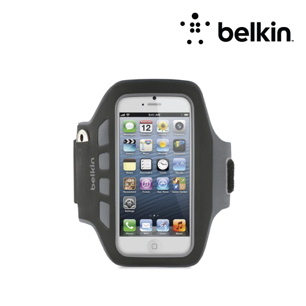 BELKIN iPhone 5 Easfit Plus Armband, Blacktop,F8W106QEC00