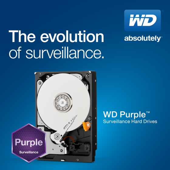 Western Digital Purple WD40PURX 3.5in AV-GP,4TB,INTELLIPOWER,64MB,SATA III,(6Gbps),3YRS