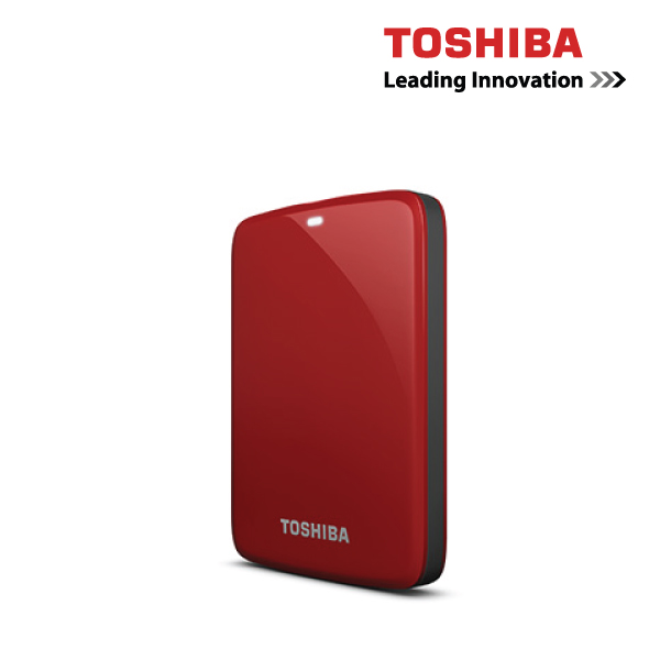 Toshiba 2TB Connect V7 USB 3.0 Portable External Hard Drive, Red
