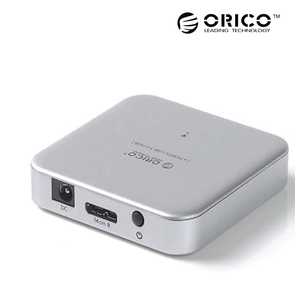 ORICO U3BCH4-SV 4 Ports HUB 12V/2.5A Adaper & BC1.2 USB Charger