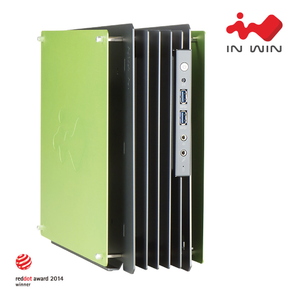 Inwin H-Frame Mini ITX Silver Green