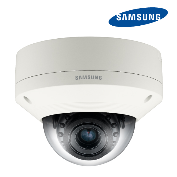 Samsung 3.2MP ICR Vandal Dome IP Camera Dual voltage PoE H.264 Multi stream 3-8.5mm with WDR and IR