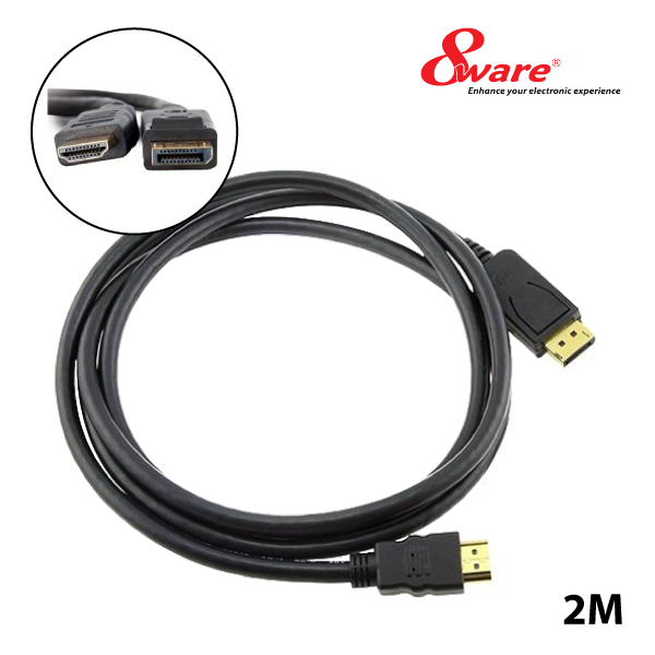 8ware DisplayPort to HDMI Cable - 2m