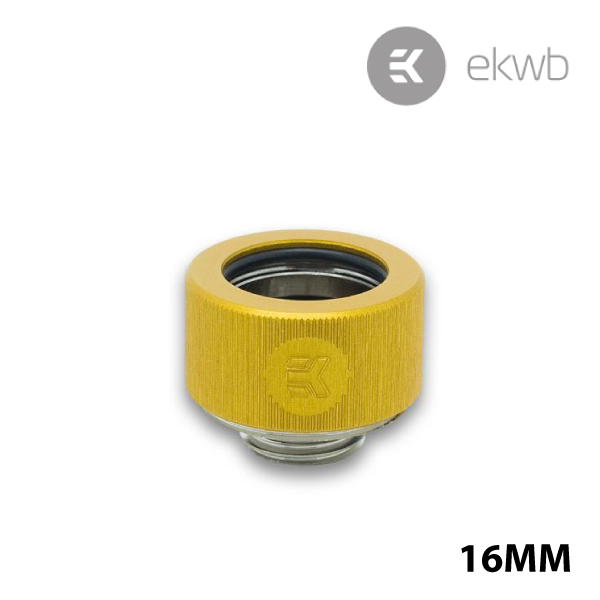 EK HDC Fitting 16mm G1/4 Gold