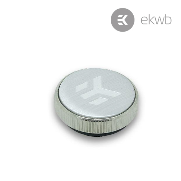 EK CSQ G1/4 Plug with EK Badge Nickel
