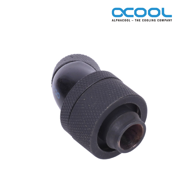 Alphacool HF 19/13 Compression Fitting 45 Degrees G1/4 Black