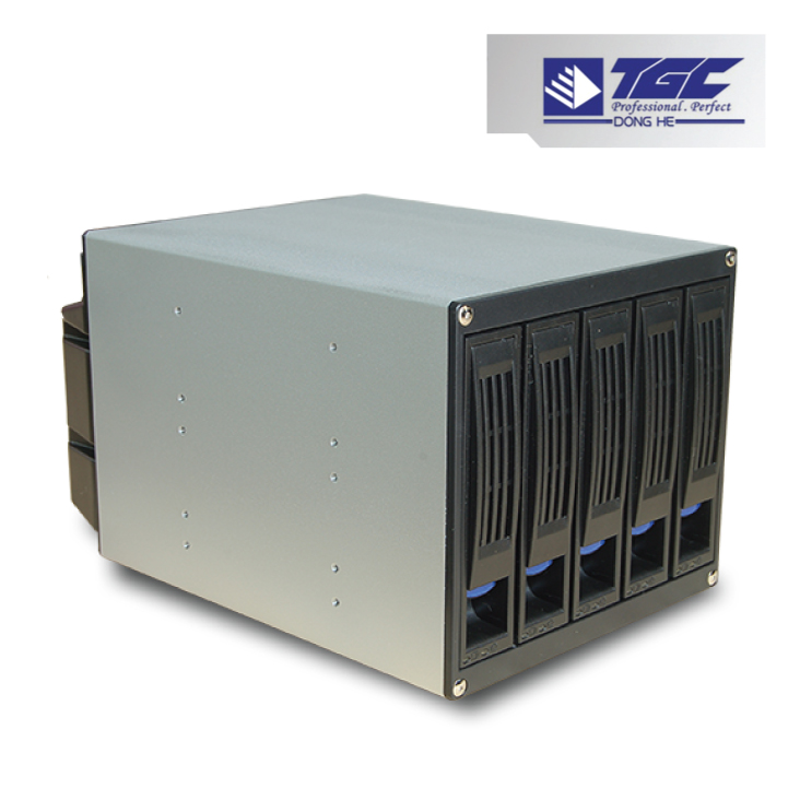 TGC-H500 Rack-up HDD Module 5.25" Internal Enclosure 5 Bay How-Swap SATA/SAS for TGC-39650G