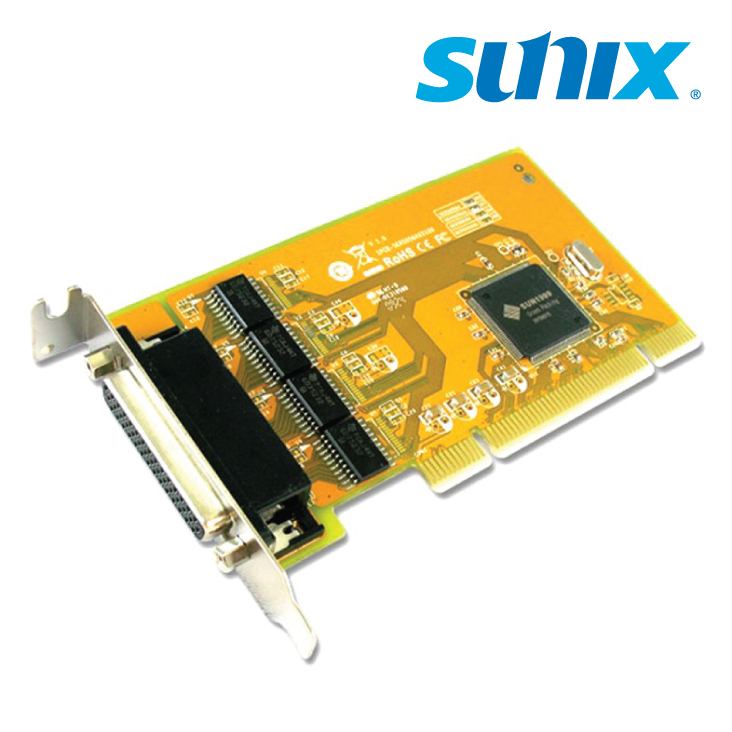 Sunix SER5056AL PCI 4-Port Serial RS-232 Card - Low Profile