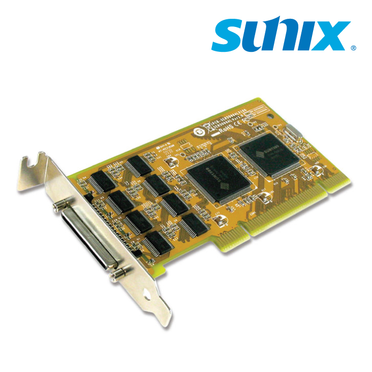 Sunix SER5066AL PCI 8-Port Serial RS-232 Card - Low Profile