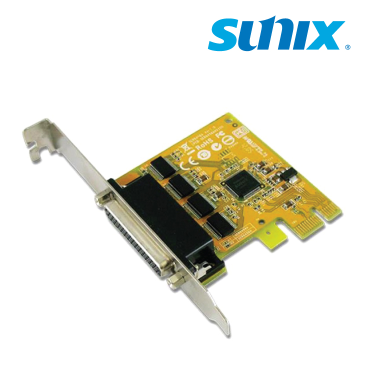 Sunix SER6456AL PCIE 4-Port Serial RS-232 Card - Low Profile