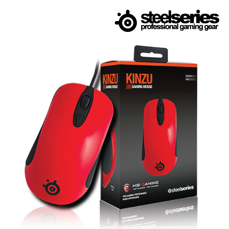 SteelSeries Kinzu V3 Gaming Mouse Red