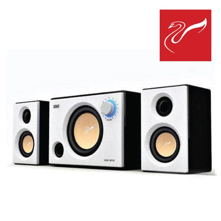 Swan M10 Powered 2.1 System Speakers White