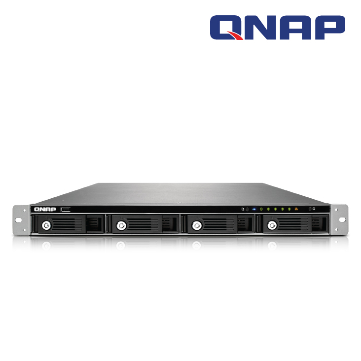 QNAP TS-451U NO RAIL 1U RACK NAS 2.4GHZ INTEL CELERON DUAL CORE 4X SATA6 HDD MAX, 1GB DDR3 RAM