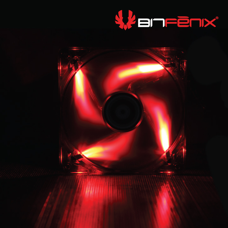 BitFenix Spectre PWM 140mm LED Case Fan Red
